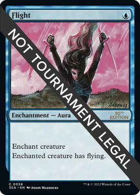 Flight card from 30th Anniversary Edition