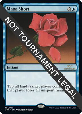 Mana Short card from 30th Anniversary Edition