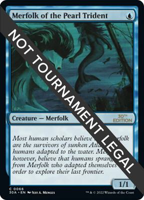 Merfolk of the Pearl Trident card from 30th Anniversary Edition