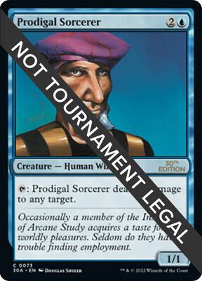Prodigal Sorcerer card from 30th Anniversary Edition