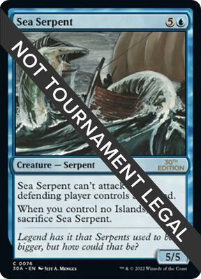 Sea Serpent card from 30th Anniversary Edition