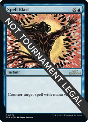 Spell Blast card from 30th Anniversary Edition