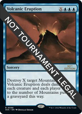 Volcanic Eruption card from 30th Anniversary Edition