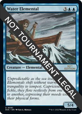 Water Elemental card from 30th Anniversary Edition
