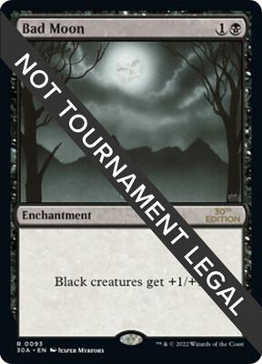 Bad Moon card from 30th Anniversary Edition