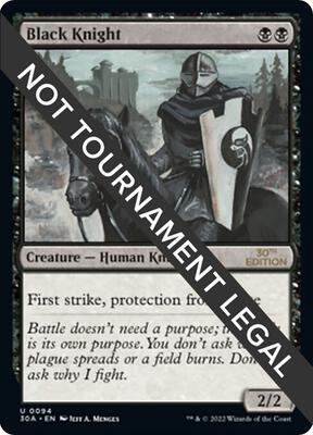 Black Knight card from 30th Anniversary Edition