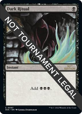 Dark Ritual card from 30th Anniversary Edition