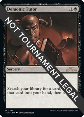 Demonic Tutor card from 30th Anniversary Edition