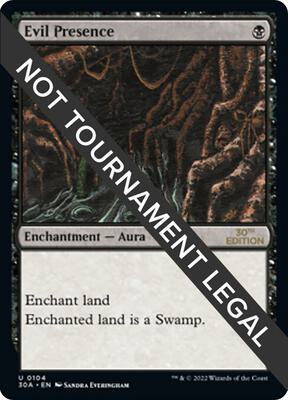 Evil Presence card from 30th Anniversary Edition
