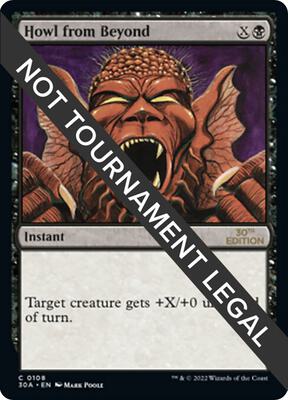 Howl from Beyond card from 30th Anniversary Edition