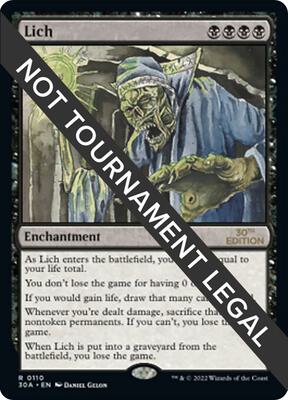 Lich card from 30th Anniversary Edition
