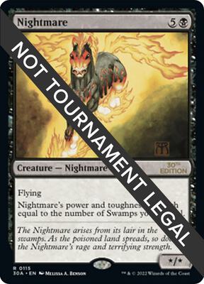Nightmare card from 30th Anniversary Edition