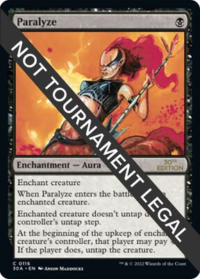 Paralyze card from 30th Anniversary Edition