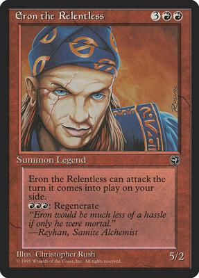 Eron the Relentless card from Homelands