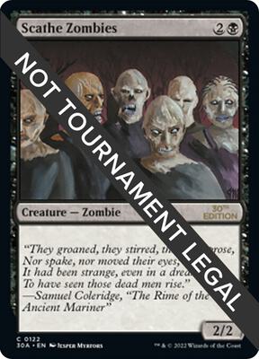 Scathe Zombies card from 30th Anniversary Edition