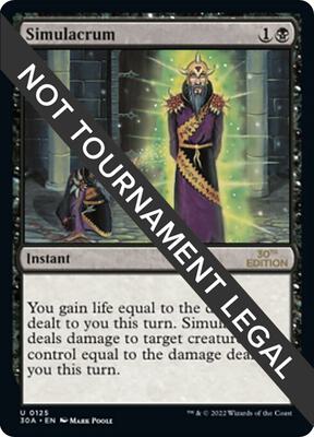 Simulacrum card from 30th Anniversary Edition