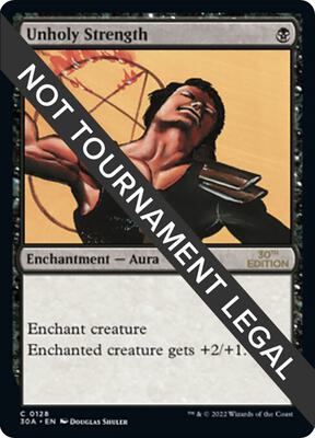 Unholy Strength card from 30th Anniversary Edition