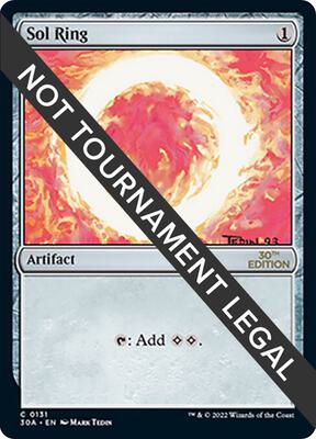 Sol Ring (131) card from 30th Anniversary Edition