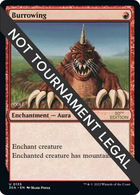 Burrowing card from 30th Anniversary Edition