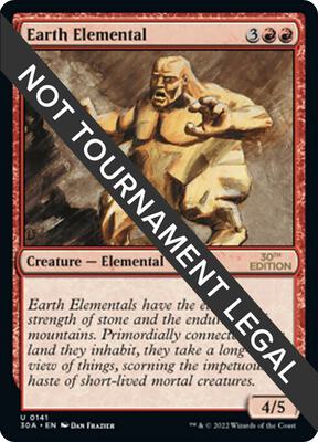 Earth Elemental card from 30th Anniversary Edition