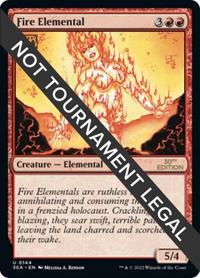 Fire Elemental card from 30th Anniversary Edition