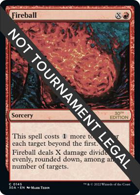 Fireball card from 30th Anniversary Edition