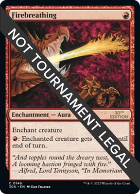 Firebreathing card from 30th Anniversary Edition