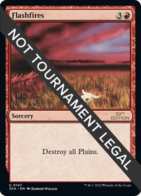Flashfires card from 30th Anniversary Edition