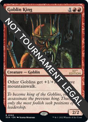 Goblin King card from 30th Anniversary Edition