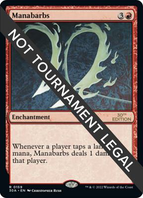 Manabarbs card from 30th Anniversary Edition