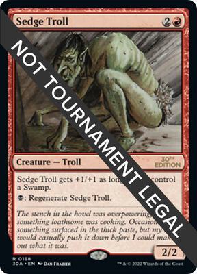 Sedge Troll card from 30th Anniversary Edition