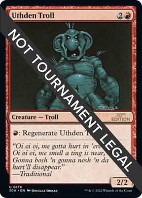 Uthden Troll card from 30th Anniversary Edition