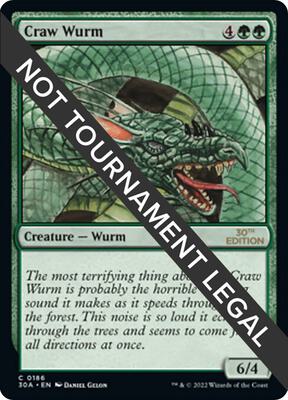Craw Wurm card from 30th Anniversary Edition