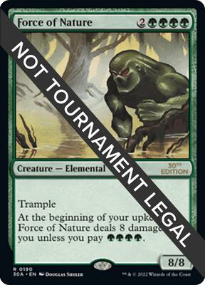 Force of Nature card from 30th Anniversary Edition