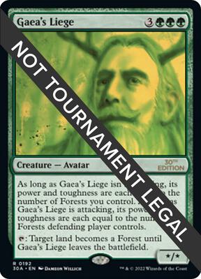 Gaea's Liege card from 30th Anniversary Edition