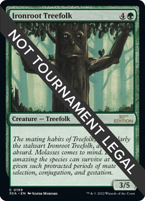 Ironroot Treefolk card from 30th Anniversary Edition