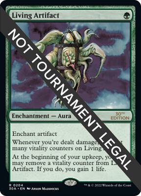 Living Artifact card from 30th Anniversary Edition