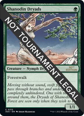 Shanodin Dryads card from 30th Anniversary Edition