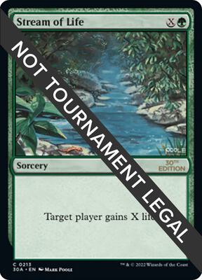 Stream of Life card from 30th Anniversary Edition
