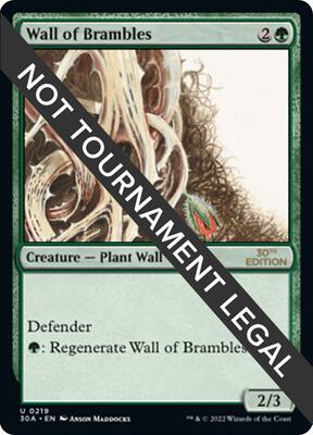 Wall of Brambles card from 30th Anniversary Edition