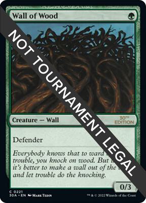 Wall of Wood card from 30th Anniversary Edition