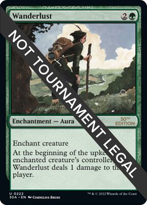 Wanderlust card from 30th Anniversary Edition