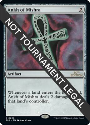 Ankh of Mishra card from 30th Anniversary Edition