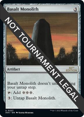 Basalt Monolith card from 30th Anniversary Edition