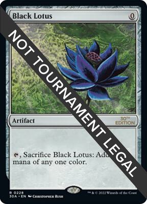 Black Lotus card from 30th Anniversary Edition