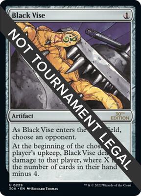 Black Vise card from 30th Anniversary Edition