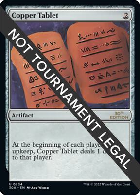 Copper Tablet card from 30th Anniversary Edition