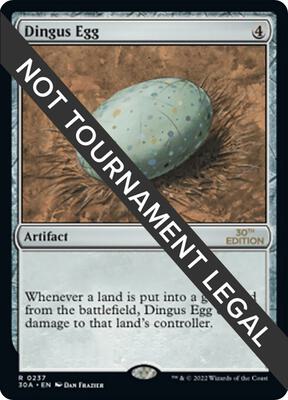 Dingus Egg card from 30th Anniversary Edition