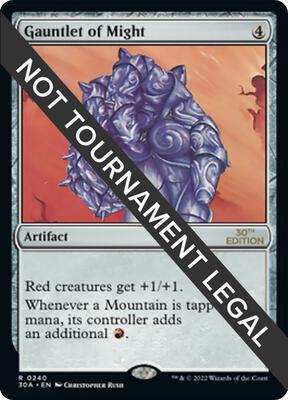 Gauntlet of Might card from 30th Anniversary Edition