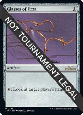 Glasses of Urza card from 30th Anniversary Edition